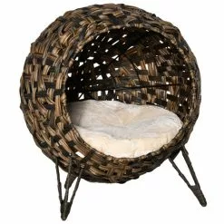 PawHut Katzenhöhle, ØxH: 52 X 58 Cm, Kunststoff/Rattan