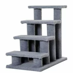 PawHut Treppe, 63 Cm, Grau