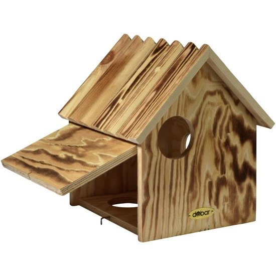 DOBAR Eichhörnchenkobel, Holz, Braun, Für Eichhörnchen 4 DOBAR Eichhörnchenkobel, Holz, Braun, Für Eichhörnchen – Bild 2
