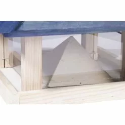 DOBAR Vogelfutterhaus, Holz, Blau, Für Wildvögel -Günstiges Tierbedarf Geschäft unnamed file 6986