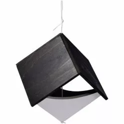 DOBAR Vogelfutterhaus, Holz, Schwarz, Für Wildvögel -Günstiges Tierbedarf Geschäft unnamed file 6999