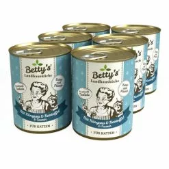 BOSWELIA Katzen-Nassfutter »Landhausküche«, 6 Stück, Je 400, Känguru/Kartoffel