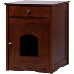 DOBAR Katzenschrank »Mohrle«, BxHxL: 48 X 63 X 48 Cm, Braun
