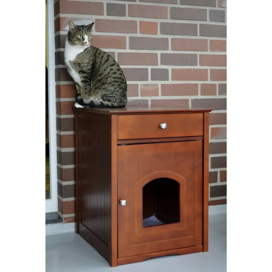 DOBAR Katzenschrank »Mohrle«, BxHxL: 48 X 63 X 48 Cm, Braun 13 DOBAR Katzenschrank »Mohrle«, BxHxL: 48 X 63 X 48 Cm, Braun – Bild 11