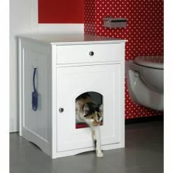 DOBAR Katzenschrank »Mohrle«, BxHxL: 48 X 63 X 48 Cm, Weiß -Günstiges Tierbedarf Geschäft unnamed file 7041