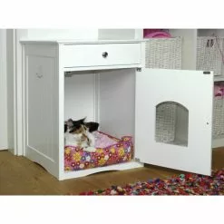 DOBAR Katzenschrank »Mohrle«, BxHxL: 48 X 63 X 48 Cm, Weiß -Günstiges Tierbedarf Geschäft unnamed file 7045