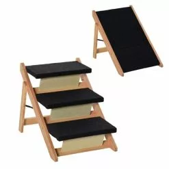 PawHut Tiertreppe, Holz, Länge: 60 Cm