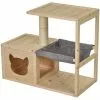 PawHut Katzenhaus, Holz, Länge: 70 Cm -Günstiges Tierbedarf Geschäft unnamed file 7072