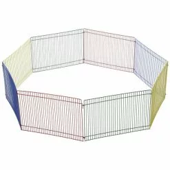 PawHut Haustier-laufstall, Metall, Länge: 69 Cm