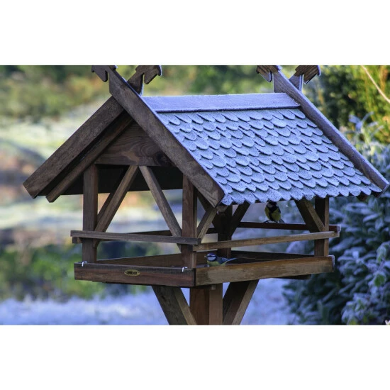 DOBAR Vogelhaus »Westfalen«, BxHxT: 78 X 148 X 62 Cm, Holz/Bitumen, Braun/grün 4 DOBAR Vogelhaus »Westfalen«, BxHxT: 78 X 148 X 62 Cm, Holz/Bitumen, Braun/grün – Bild 2