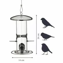 DOBAR Vogelfuttersäule, Acrylglas/Metall, Silberfarben 7 DOBAR Vogelfuttersäule, Acrylglas/Metall, Silberfarben -Günstiges Tierbedarf Geschäft unnamed file 7092