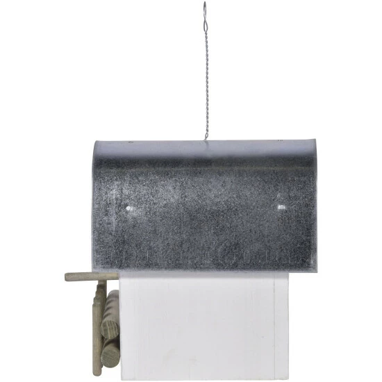 DOBAR Nistkasten, BxHxT: 20 X 22 X 14 Cm, Holz, Runddach 5 DOBAR Nistkasten, BxHxT: 20 X 22 X 14 Cm, Holz, Runddach – Bild 3