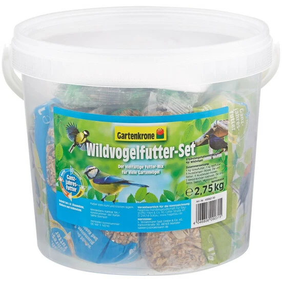 Gartenkrone Vogelfutter »Wildvogelfutter-Set«, 1 Eimer à 2750 G 3 Gartenkrone Vogelfutter »Wildvogelfutter-Set«, 1 Eimer à 2750 G
