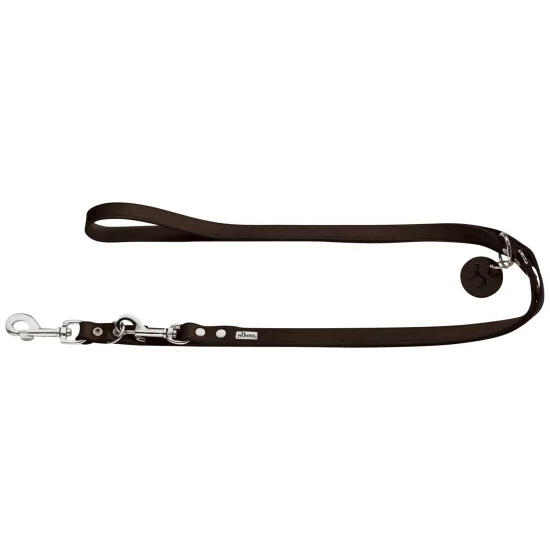 HUNTER Hundeleine, Verstellbar, 1,6/200 Cm , Leder, Dunkelbraun 3 HUNTER Hundeleine, Verstellbar, 1,6/200 Cm , Leder, Dunkelbraun