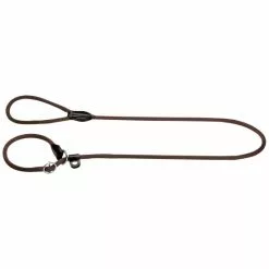 HUNTER Leine Mit Integrierter Halsung, Retriever-Leine Freestyle, 1,0/170 Cm, Polyamid (PA) | Nylon, Braun