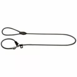 HUNTER Leine Mit Integrierter Halsung, Retriever-Leine Freestyle, 1,0/170 Cm, Polyamid (PA) | Nylon, Grau