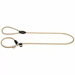 HUNTER Leine Mit Integrierter Halsung, Retriever-Leine Freestyle, 1,0/ 170cm, Polyamid (PA) | Nylon, Beige