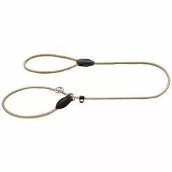 HUNTER Leine Mit Integrierter Halsung, Retriever-Leine Freestyle, 0,8/ 170cm, Polyamid (PA) | Nylon, Beige