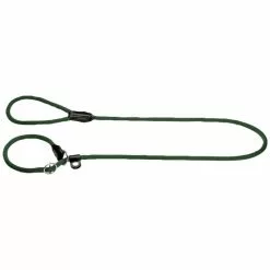 HUNTER Leine Mit Integrierter Halsung, Retriever-Leine Freestyle, 1,0/ 170cm, Polyamid (PA) | Nylon, Olivgrün
