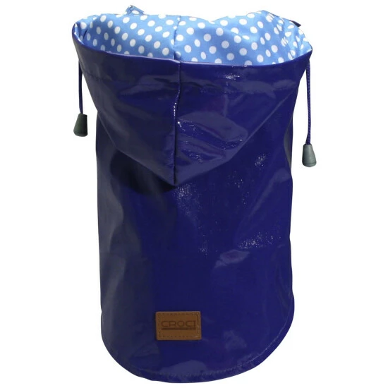 Amtra Regenmantel, Für Hunde, Blau, Mit Gummiband, Muster: Punkte 3 Amtra Regenmantel, Für Hunde, Blau, Mit Gummiband, Muster: Punkte