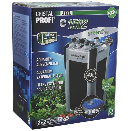 JBL Aquarienfilter »CRISTALPROFI®«, 20 W, Für Aquarien Bis: 600 L, Schwarz/silberfarben 5 JBL Aquarienfilter »CRISTALPROFI®«, 20 W, Für Aquarien Bis: 600 L, Schwarz/silberfarben – Bild 3