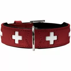 HUNTER Halsband, Gr. XL, Rot/schwarz
