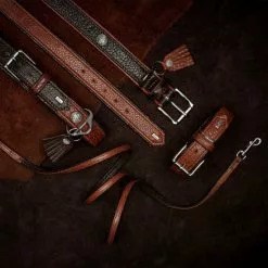 HUNTER Halsband, Gr. S, Cognacfarben/dunkelbraun -Günstiges Tierbedarf Geschäft unnamed file 8072