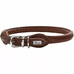 HUNTER Halsband »Round & Soft«, Gr. S-M, Braun -Günstiges Tierbedarf Geschäft unnamed file 8096