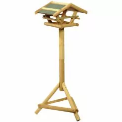 DOBAR Vogelhaus, Für Vögel, Kiefernholz/Bitumen, Natur/grün