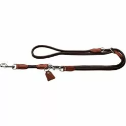 HUNTER Führleine, Gr. 200 Cm, Dunkelbraun