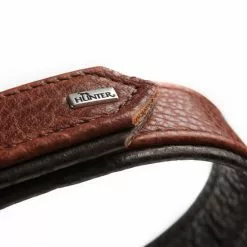 HUNTER Halsband, Gr. M, Cognacfarben/dunkelbraun -Günstiges Tierbedarf Geschäft unnamed file 8287