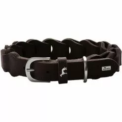 HUNTER Halsband, Gr. S-M, Dunkelbraun -Günstiges Tierbedarf Geschäft unnamed file 8308