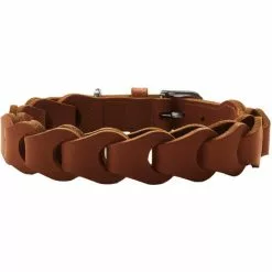 HUNTER Halsband, Gr. M, Cognacfarben -Günstiges Tierbedarf Geschäft unnamed file 8439