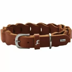 HUNTER Halsband, Gr. S-M, Cognacfarben -Günstiges Tierbedarf Geschäft unnamed file 8445