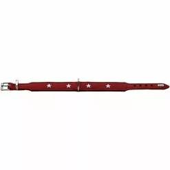 HUNTER Halsband »Macic Star«, Gr. XS-S, Rot/schwarz