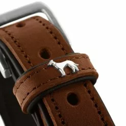 HUNTER Halsband, Gr. S, Cognacfarben/schwarz -Günstiges Tierbedarf Geschäft unnamed file 8636