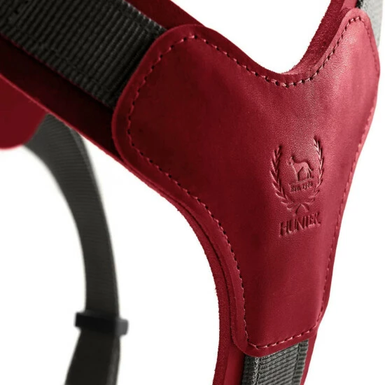 HUNTER Geschirr »Aalborg«, XS-S, Rindsleder/nylon, Rot/grau 5 HUNTER Geschirr »Aalborg«, XS-S, Rindsleder/nylon, Rot/grau – Bild 3