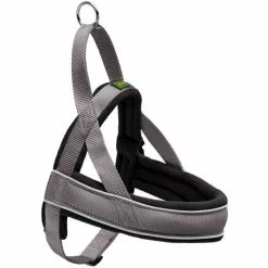 HUNTER Hunde-Geschirr, L, Nylon/fleece, Grau