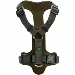 HUNTER Geschirr »Aalborg«, M, Rindsleder/nylon, Olivgruen/grau