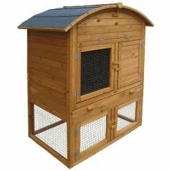 HABAU Kleintierstall »Runddach«, BxHxT: 80 X 120 X 98 Cm, Braun