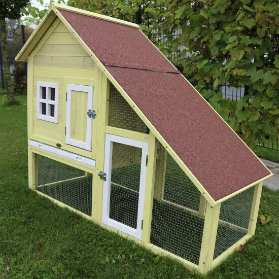 HABAU Kleintierstall »Luxus«, BxHxT: 65 X 120 X 140 Cm, Gelb/weiß 3 HABAU Kleintierstall »Luxus«, BxHxT: 65 X 120 X 140 Cm, Gelb/weiß