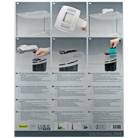 Tetra AquaArt Explorer Line LED Aquarium Weiß 60L 5 Tetra AquaArt Explorer Line LED Aquarium Weiß 60L – Bild 3
