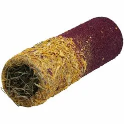 HUGRO Nager-Knabbertunnel »Heu-Duett«, 115 G, Hibiskus/Hirse/Ringelblume/Rosenblätter