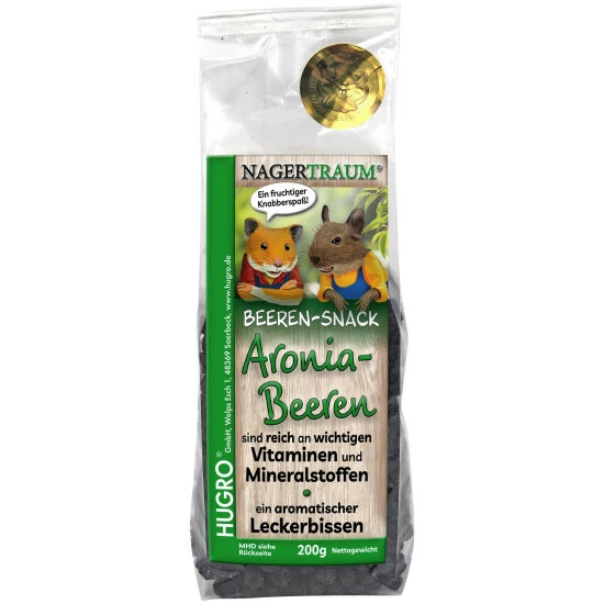 HUGRO Nagersnack, 200 G, Aronia 3 HUGRO Nagersnack, 200 G, Aronia